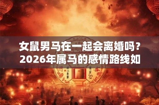 女鼠男马在一起会离婚吗？2026年属马的感情路线如何？