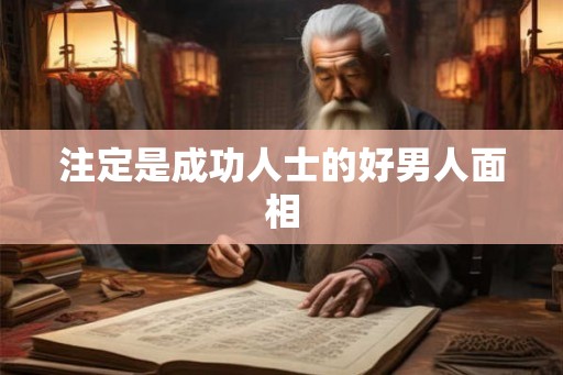 注定是成功人士的好男人面相