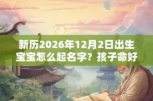 新历2026年12月2日出生宝宝怎么起名字？孩子命好不好？