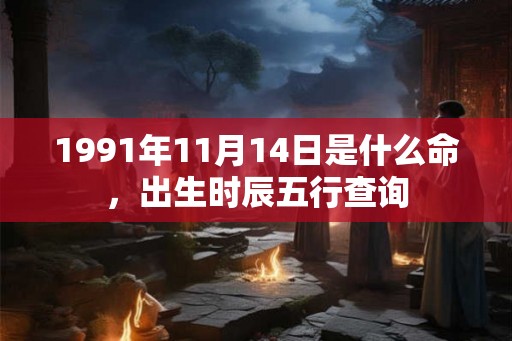 1991年11月14日是什么命，出生时辰五行查询