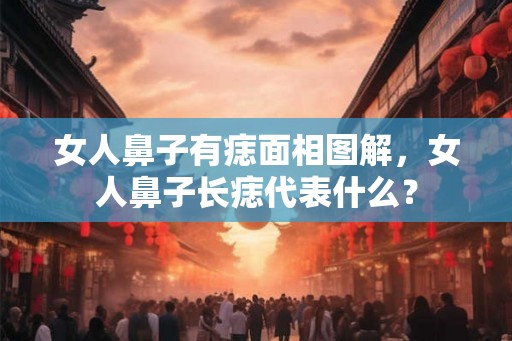 女人鼻子有痣面相图解，女人鼻子长痣代表什么？