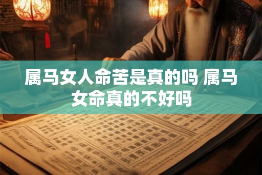 属马女人命苦是真的吗 属马女命真的不好吗 属马女人命苦是真的吗 属马女命真的不好吗