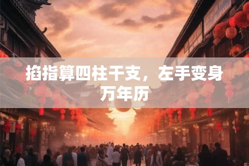 掐指算四柱干支，左手变身万年历