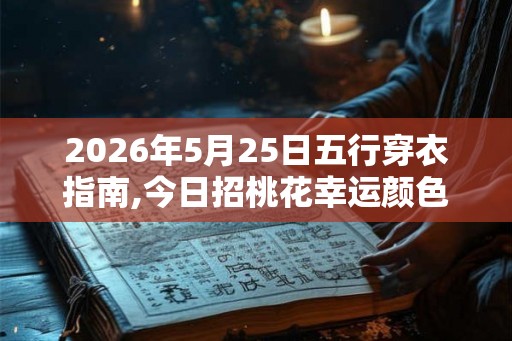 2026年5月25日五行穿衣指南,今日招桃花幸运颜色