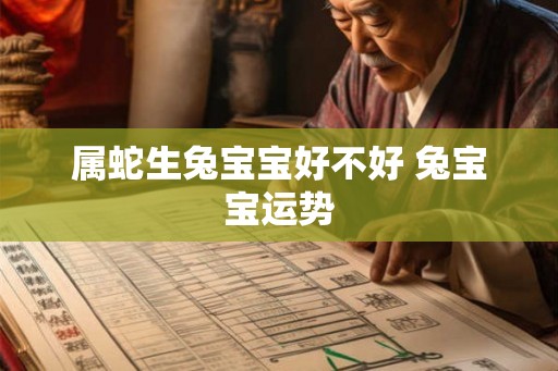 属蛇生兔宝宝好不好 兔宝宝运势