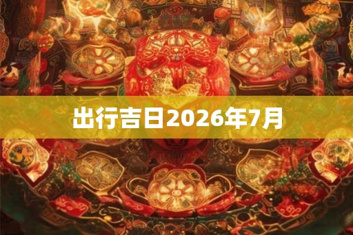 出行吉日2026年7月 出行吉日2026年7月