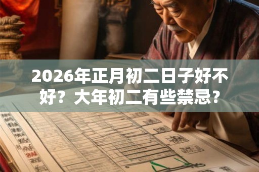 2026年正月初二日子好不好？大年初二有些禁忌？