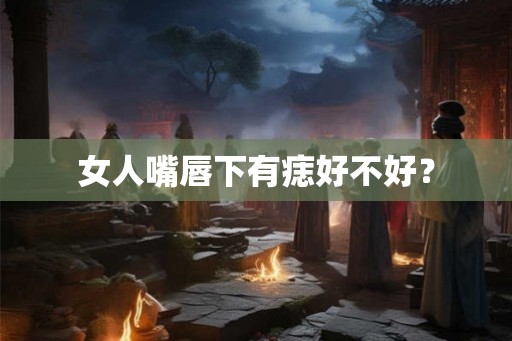 女人嘴唇下有痣好不好? 女人嘴唇下有痣好不好?
