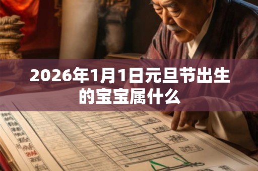 2026年1月1日元旦节出生的宝宝属什么