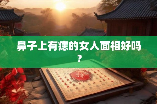 鼻子上有痣的女人面相好吗？