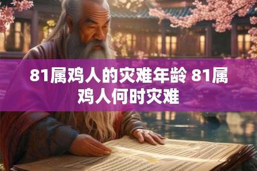 81属鸡人的灾难年龄 81属鸡人何时灾难