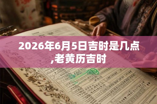 2026年6月5日吉时是几点,老黄历吉时