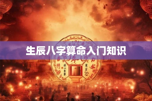 生辰八字算命入门知识