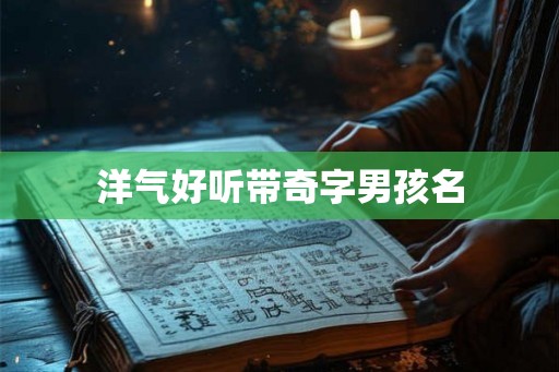 洋气好听带奇字男孩名