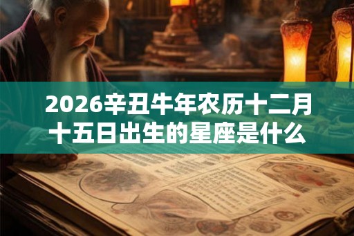 2026辛丑牛年农历十二月十五日出生的星座是什么