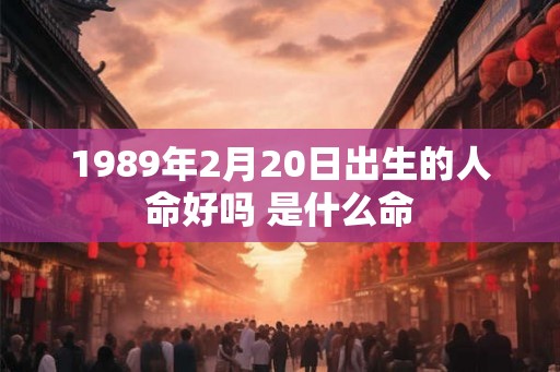 1989年2月20日出生的人命好吗 是什么命