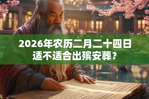 2026年农历二月二十四日适不适合出殡安葬？