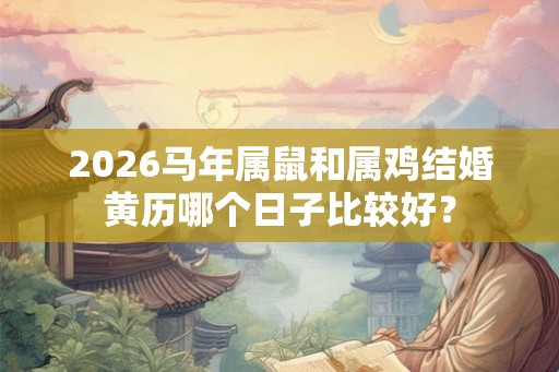 2026马年属鼠和属鸡结婚黄历哪个日子比较好？
