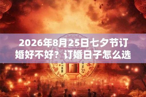 2026年8月25日七夕节订婚好不好？订婚日子怎么选？