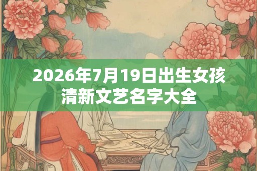 2026年7月19日出生女孩清新文艺名字大全 2026年7月19日出生女孩清新文艺名字大全