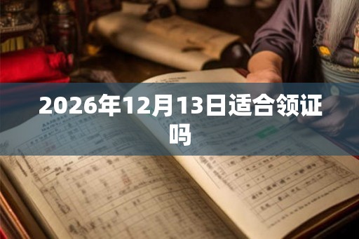 2026年12月13日适合领证吗