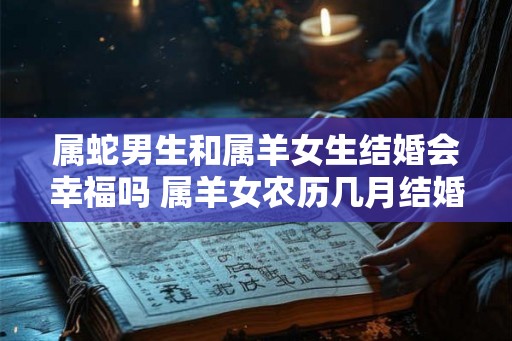 属蛇男生和属羊女生结婚会幸福吗 属羊女农历几月结婚好