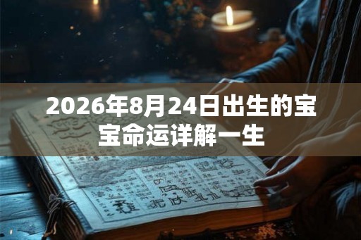 2026年8月24日出生的宝宝命运详解一生