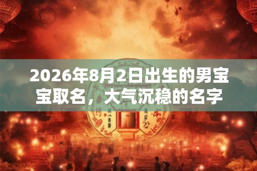 2026年8月2日出生的男宝宝取名，大气沉稳的名字