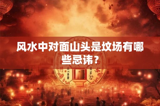风水中对面山头是坟场有哪些忌讳？