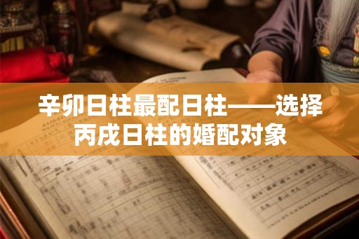 辛卯日柱最配日柱——选择丙戌日柱的婚配对象 辛卯日柱最配日柱——选择丙戌日柱的婚配对象