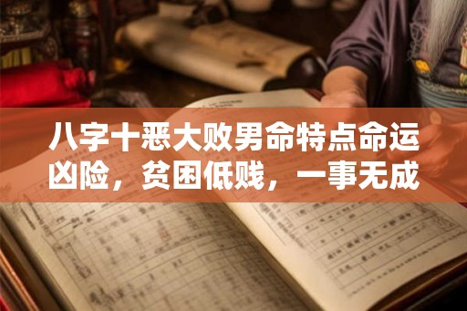 八字十恶大败男命特点命运凶险，贫困低贱，一事无成