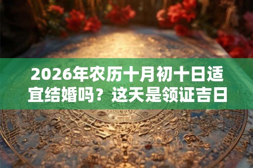 2026年农历十月初十日适宜结婚吗？这天是领证吉日吗