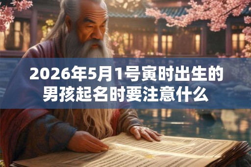 2026年5月1号寅时出生的男孩起名时要注意什么 2026年5月1号寅时出生的男孩起名时要注意什么