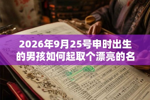 2026年9月25号申时出生的男孩如何起取个漂亮的名字和五行属性