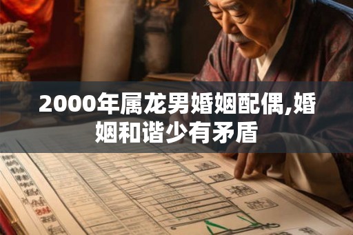 2000年属龙男婚姻配偶,婚姻和谐少有矛盾