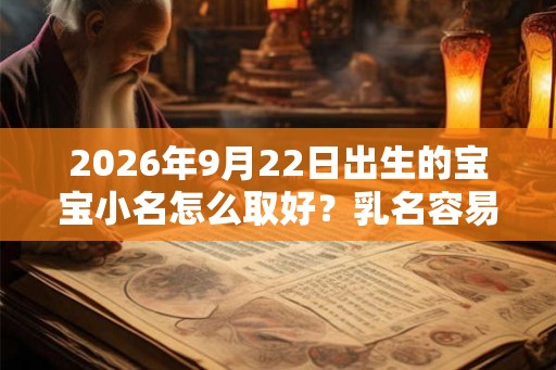 2026年9月22日出生的宝宝小名怎么取好?乳名容易被忽略的9件事 2026年9月22日出生的宝宝小名怎么取好?乳名容易被忽略的9件事