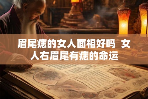 眉尾痣的女人面相好吗  女人右眉尾有痣的命运