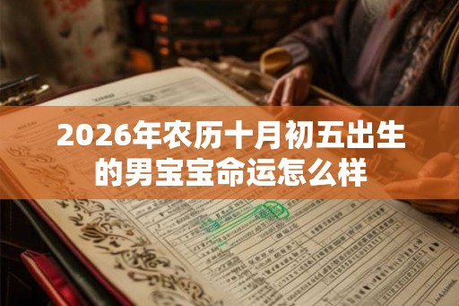 2026年农历十月初五出生的男宝宝命运怎么样