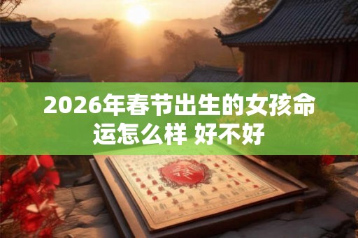 2026年春节出生的女孩命运怎么样 好不好