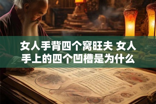 女人手背四个窝旺夫 女人手上的四个凹槽是为什么