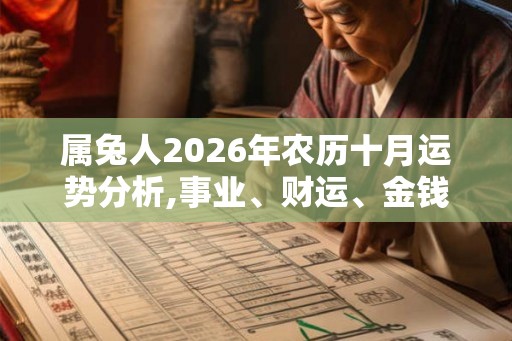 属兔人2026年农历十月运势分析,事业、财运、金钱、健康！