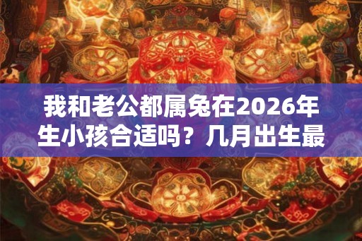 我和老公都属兔在2026年生小孩合适吗？几月出生最不好？