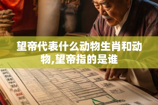望帝代表什么动物生肖和动物,望帝指的是谁