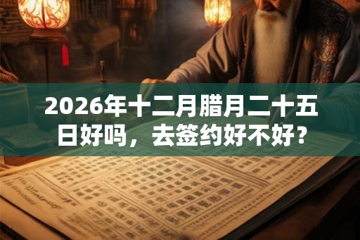 2026年十二月腊月二十五日好吗,去签约好不好? 2026年十二月腊月二十五日好吗,去签约好不好?