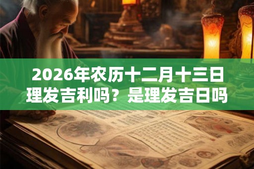 2026年农历十二月十三日理发吉利吗？是理发吉日吗？