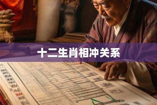 十二生肖相冲关系