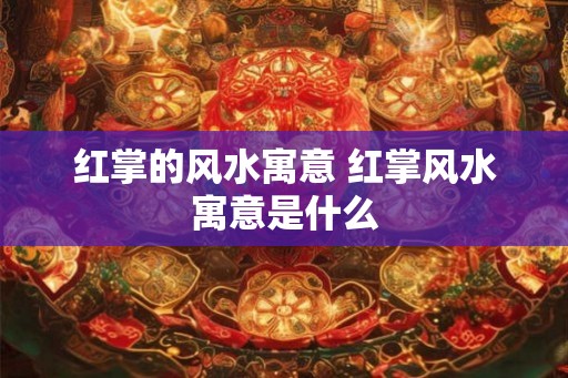 红掌的风水寓意 红掌风水寓意是什么
