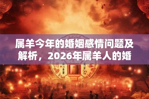 属羊今年的婚姻感情问题及解析，2026年属羊人的婚姻运势