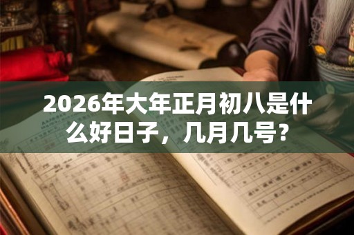 2026年大年正月初八是什么好日子，几月几号？