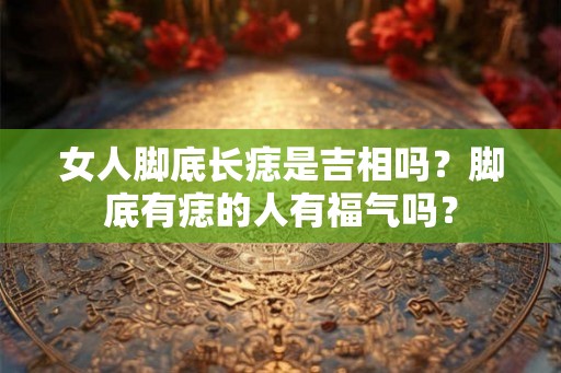 女人脚底长痣是吉相吗?脚底有痣的人有福气吗? 女人脚底长痣是吉相吗?脚底有痣的人有福气吗?